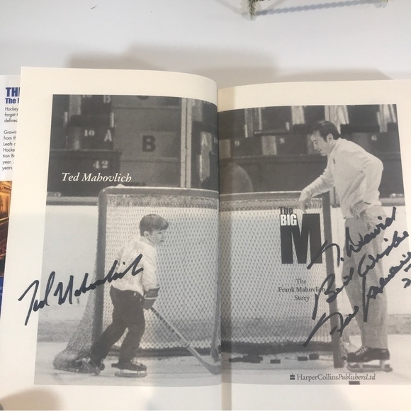 THE Big M The Frank Mahovlich Story Hardcover Toronto Maple Leafs Hockey SIGNED - Picture 3 of 5
